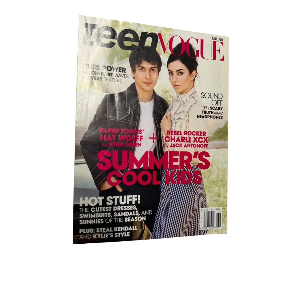 Teen Vogue June July 2015 Magazine Nat Wolff Charli XCX Summer Cool Kids Issue